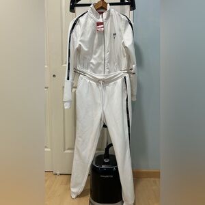 Guess Bright White Zippered Jacket